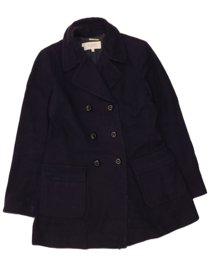 Casaco feminino Hobbs com peito duplo Reino Unido 10 pequeno azul marinho