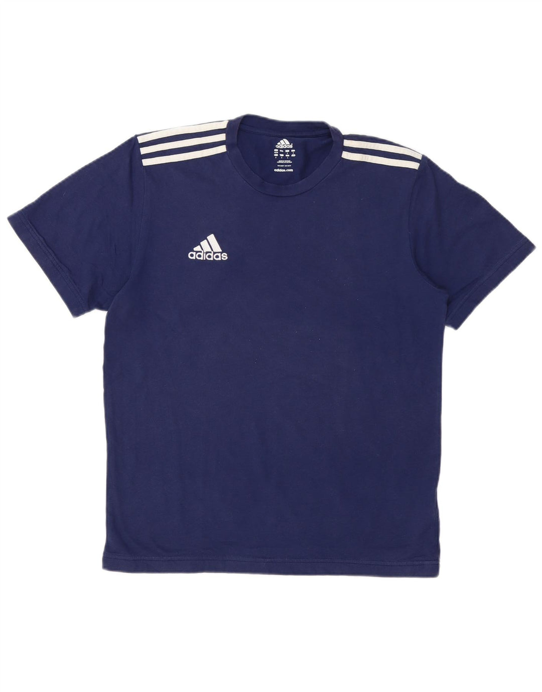 Camiseta masculina ADIDAS UK 38/40 médio azul marinho algodão