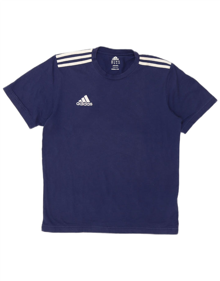 Camiseta masculina ADIDAS UK 38/40 médio azul marinho algodão