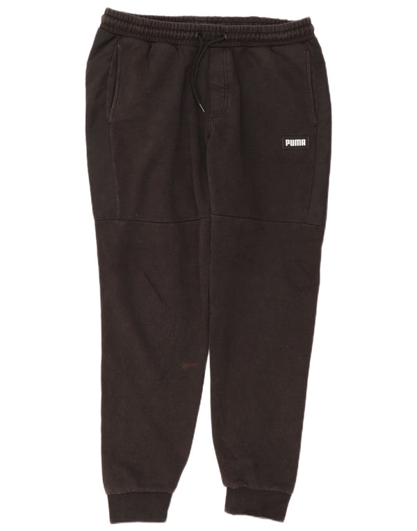 Calça de treino masculina Puma Joggers médio algodão preto