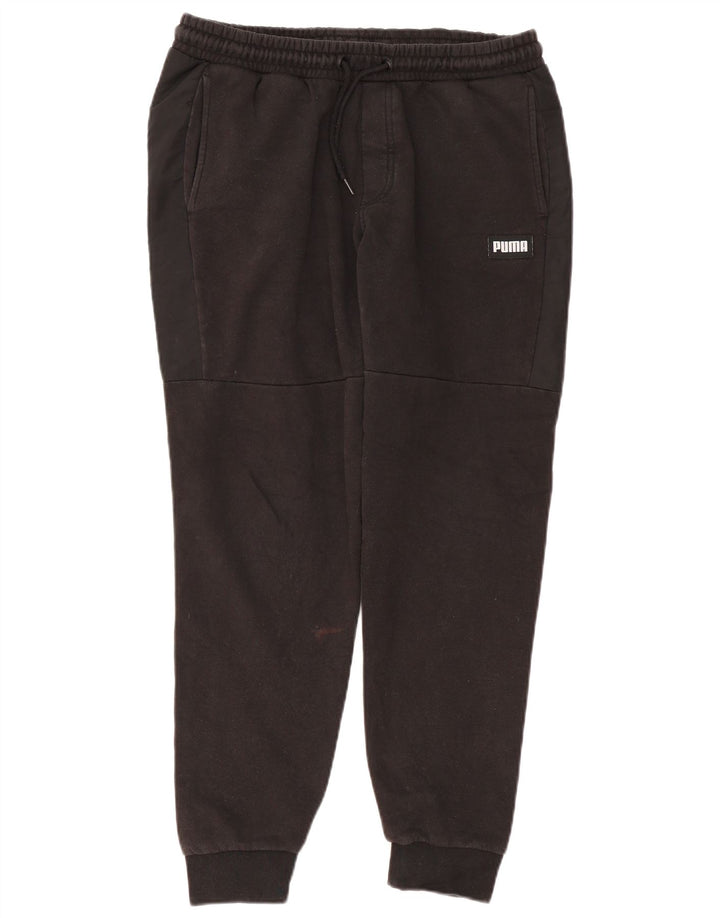 Calça de treino masculina Puma Joggers médio algodão preto
