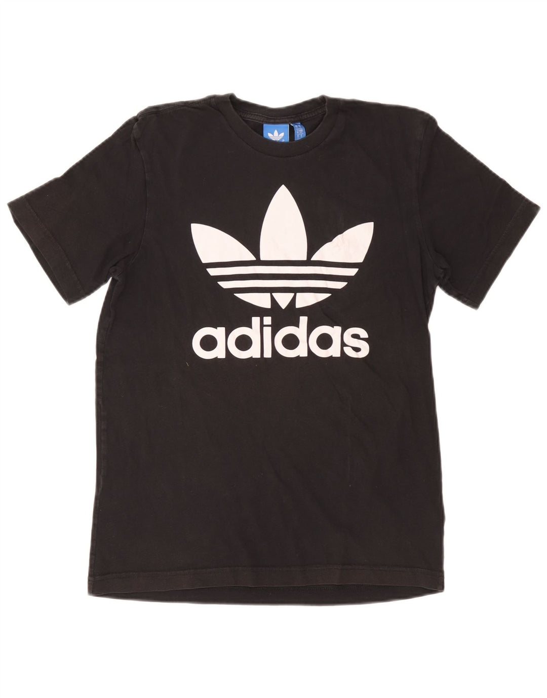 Adidas Mens Graphic T-Shirt Top Pequeno Algodão Preto