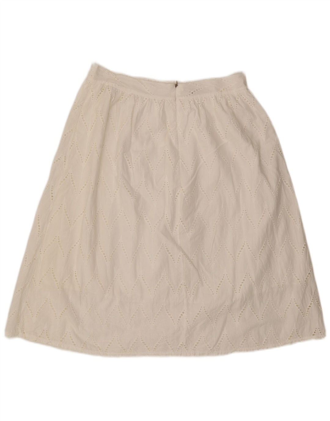 Saia feminina ALTAMIRA Milano A-Line W30 média branca geométrica