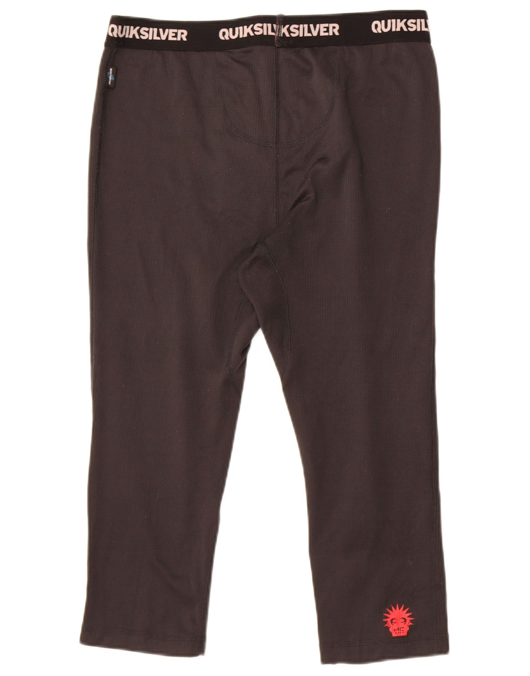 Quiksilver Calça Capri Masculina Gráfica Grande Preta