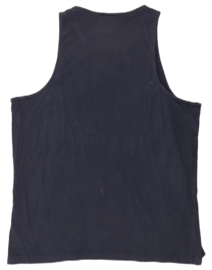 Colete masculino Umbro Top 2XL algodão azul marinho
