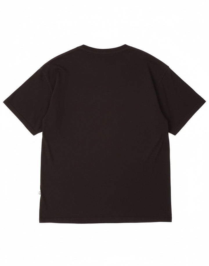 Camiseta masculina HURLEY com estampa gráfica grande de algodão preto