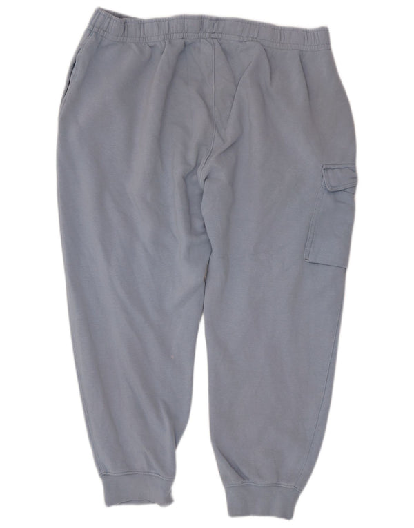 Nike Mens Swoosh Graphic Cargo Calça de treino Joggers XL Azul Algodão