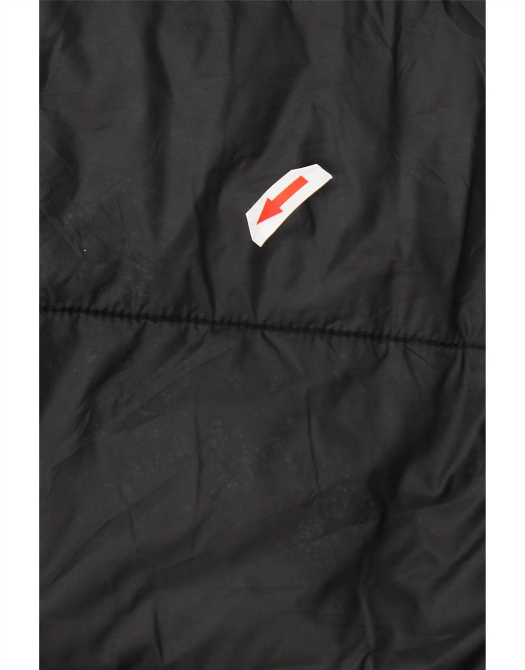 Casaco acolchoado com capuz feminino Zara UK 14 médio preto nylon