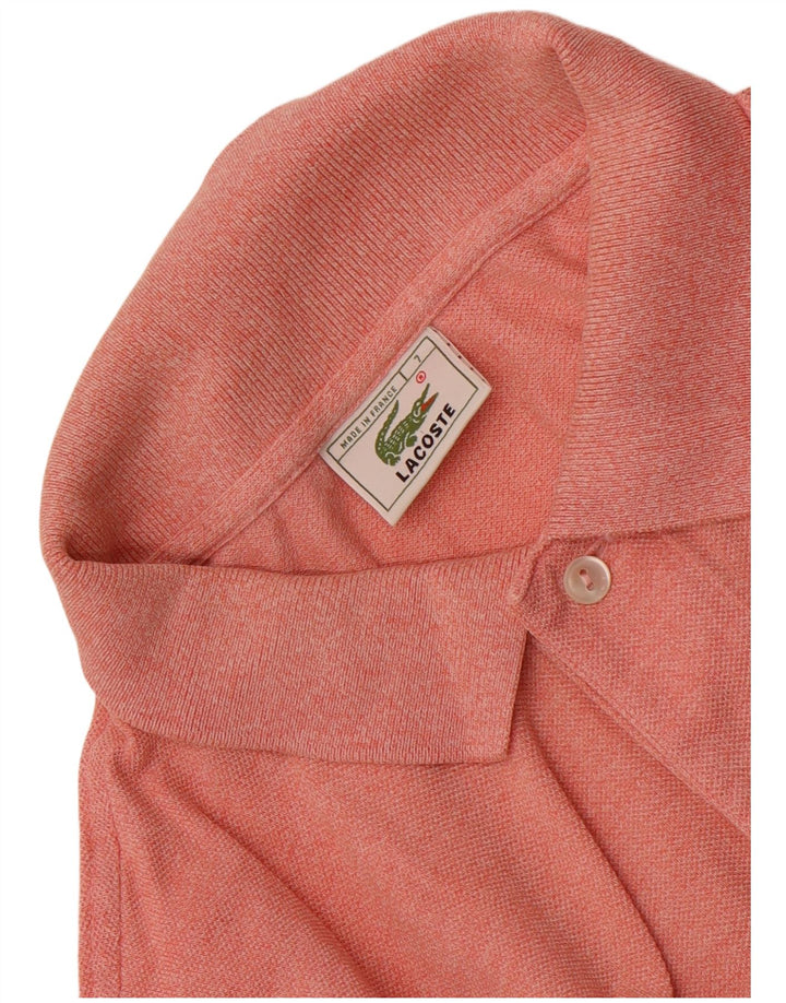 Camisa polo masculina Lacoste tamanho 7 2XL rosa