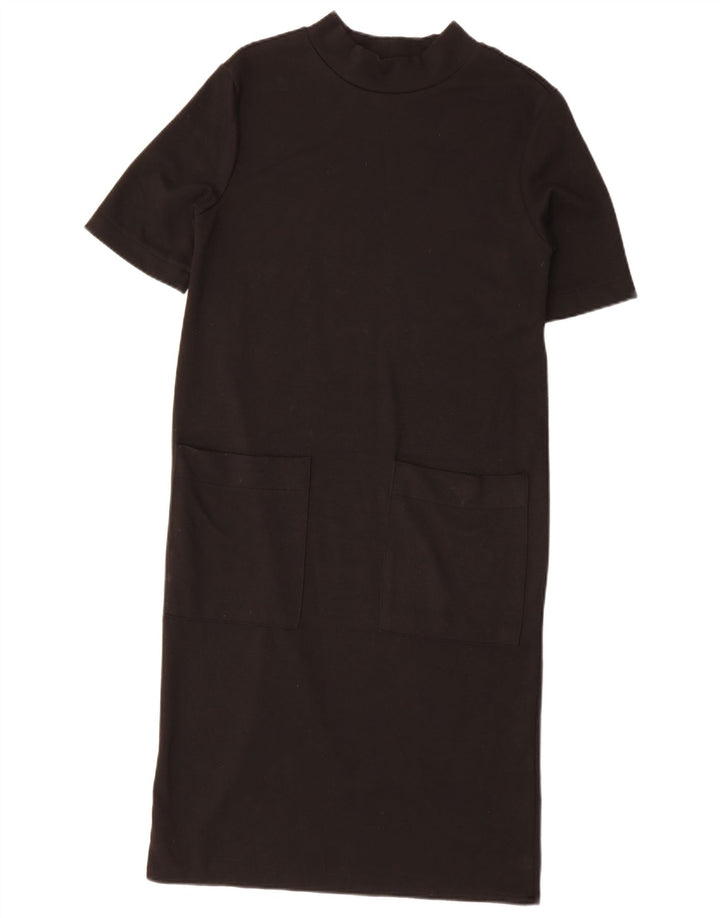 Zara Vestido Shift Feminino Reino Unido 10 Pequeno Preto