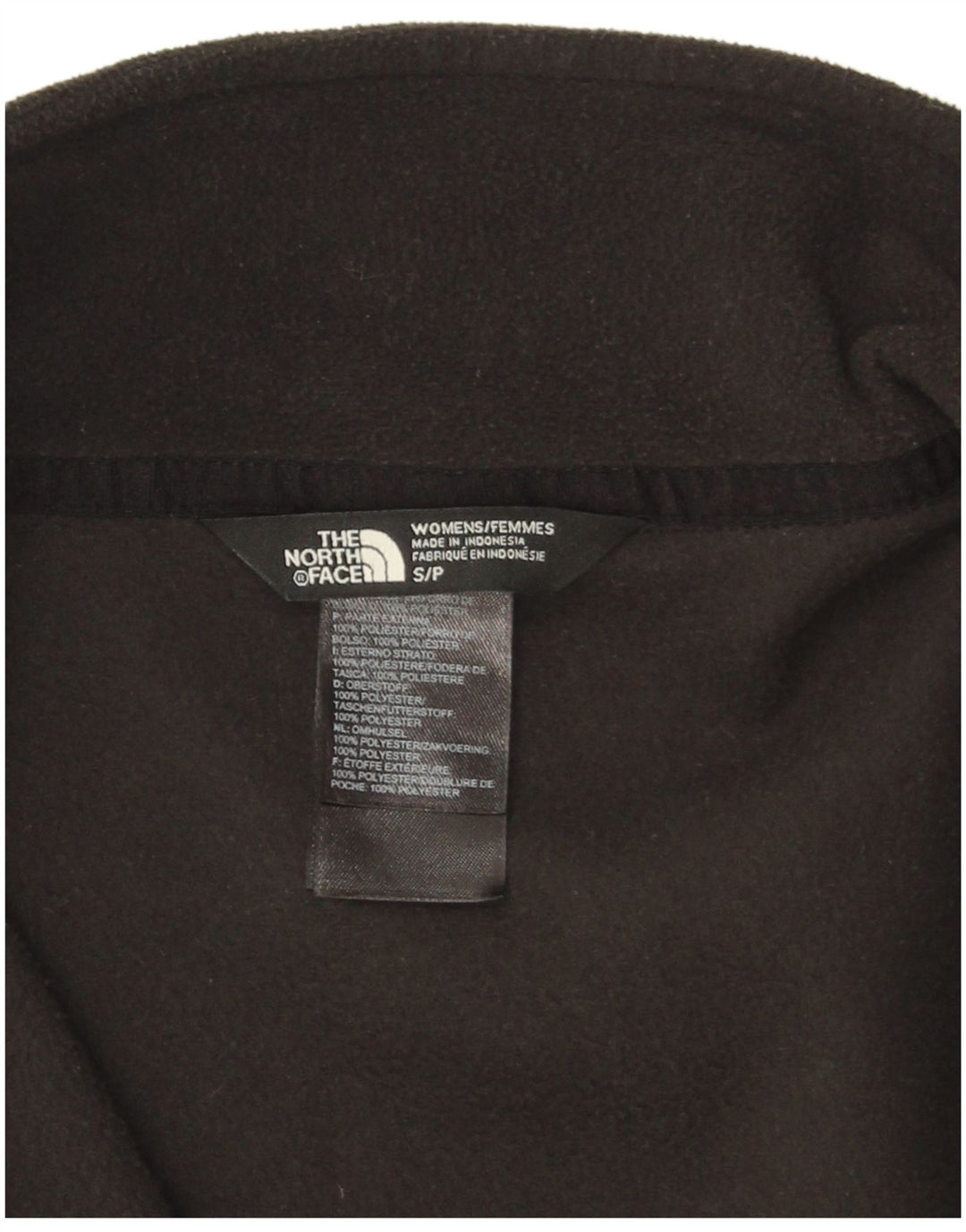 Jaqueta de lã feminina THE NORTH FACE UK 10 poliéster preto pequeno