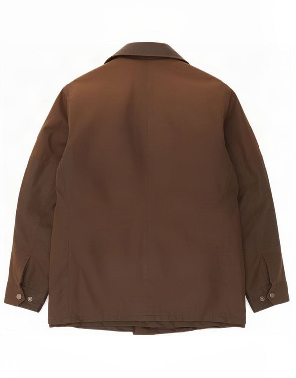Jaqueta masculina de algodão encerado Barbour Reino Unido 40 grande marrom