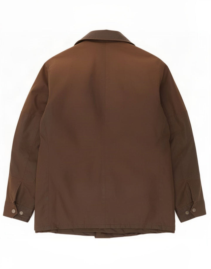 Jaqueta masculina de algodão encerado Barbour Reino Unido 40 grande marrom