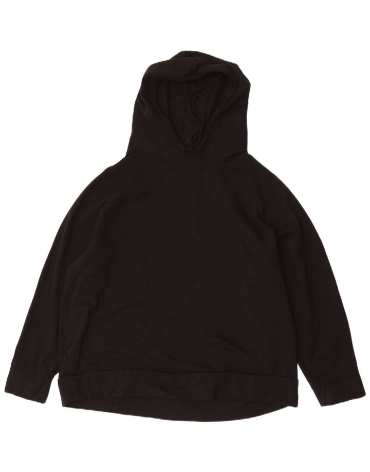 Jumper com capuz feminino Eddie Bauer UK 20 2XL poliéster preto