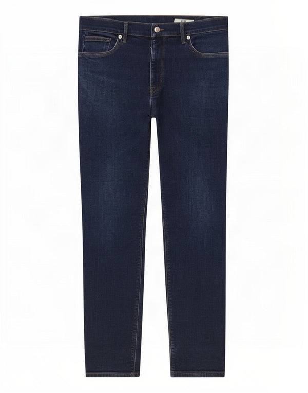 Marks & Spencer Mens Slim Jeans W36 L29 Navy Blue Cotton