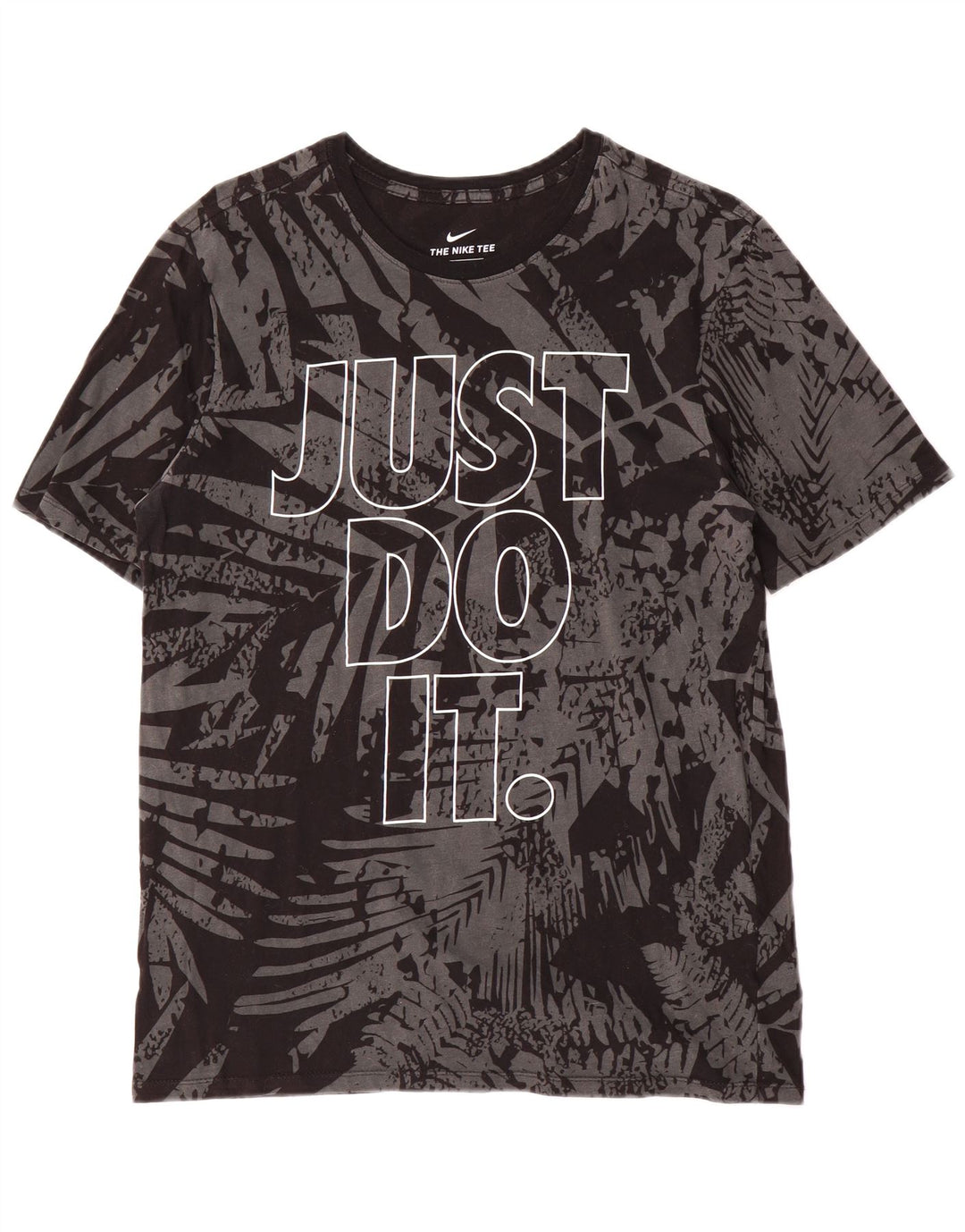 Camiseta Nike masculina Athletic Cut Abstract Pattern Graphic Camiseta cinza médio