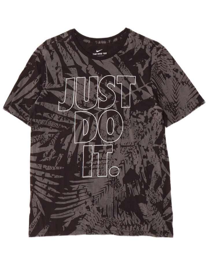 Camiseta Nike masculina Athletic Cut Abstract Pattern Graphic Camiseta cinza médio