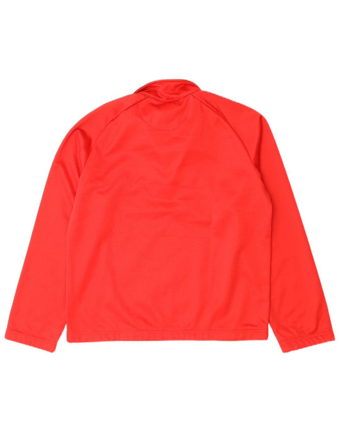 Top masculino KAPPA com zíper e manga comprida em poliéster vermelho médio