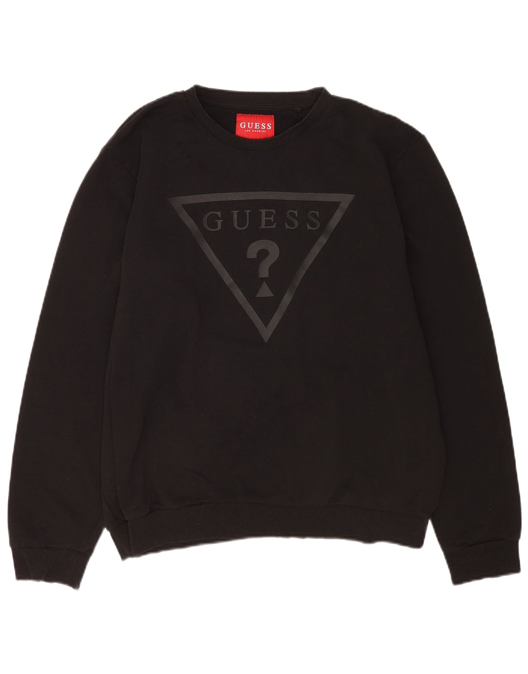 Guess Mens Graphic Moletom Jumper XL Preto Algodão