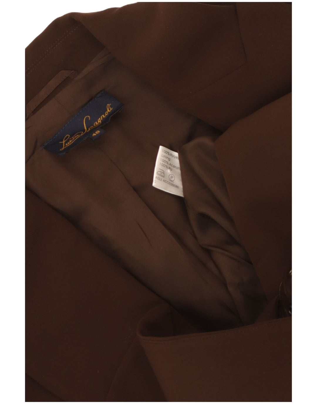 Jaqueta blazer feminina LUISA SPAGNOLI IT 48 XL marrom poliéster