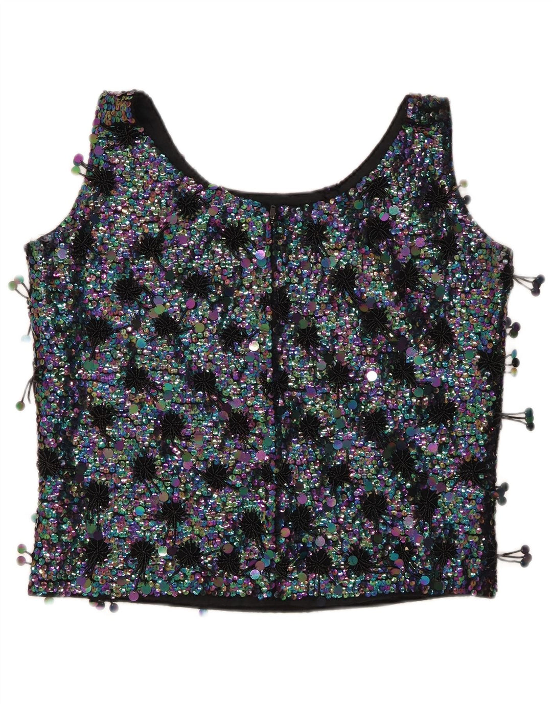 Blusa feminina sem mangas MA CHERIE Top IT 42 bloco de cor preto médio