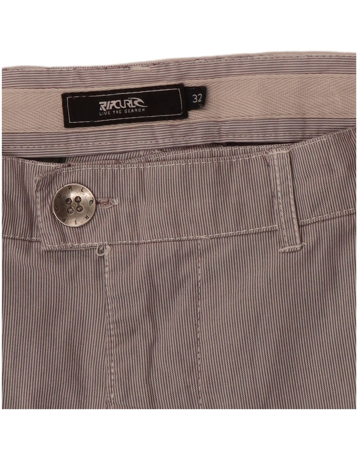 Shorts Chino masculino Rip Curl W32 listrado cinza médio