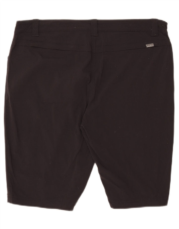 Shorts casuais femininos Eddie Bauer EUA 14 XL W36 preto