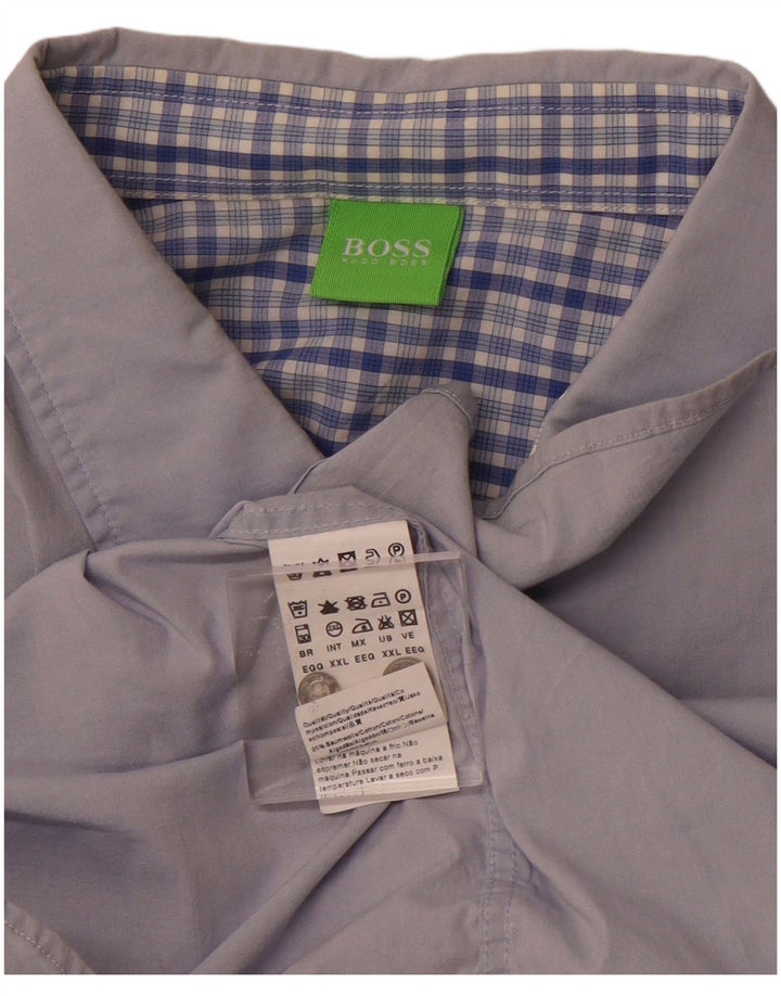 Camisa masculina Hugo Boss 2XL algodão azul