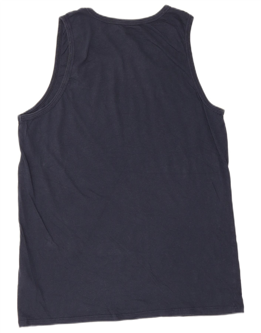 Nike Mens Athletic Cut Vest Top Médio Azul Marinho Algodão