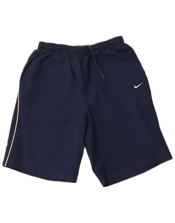 Shorts esportivos masculinos NIKE médio azul marinho