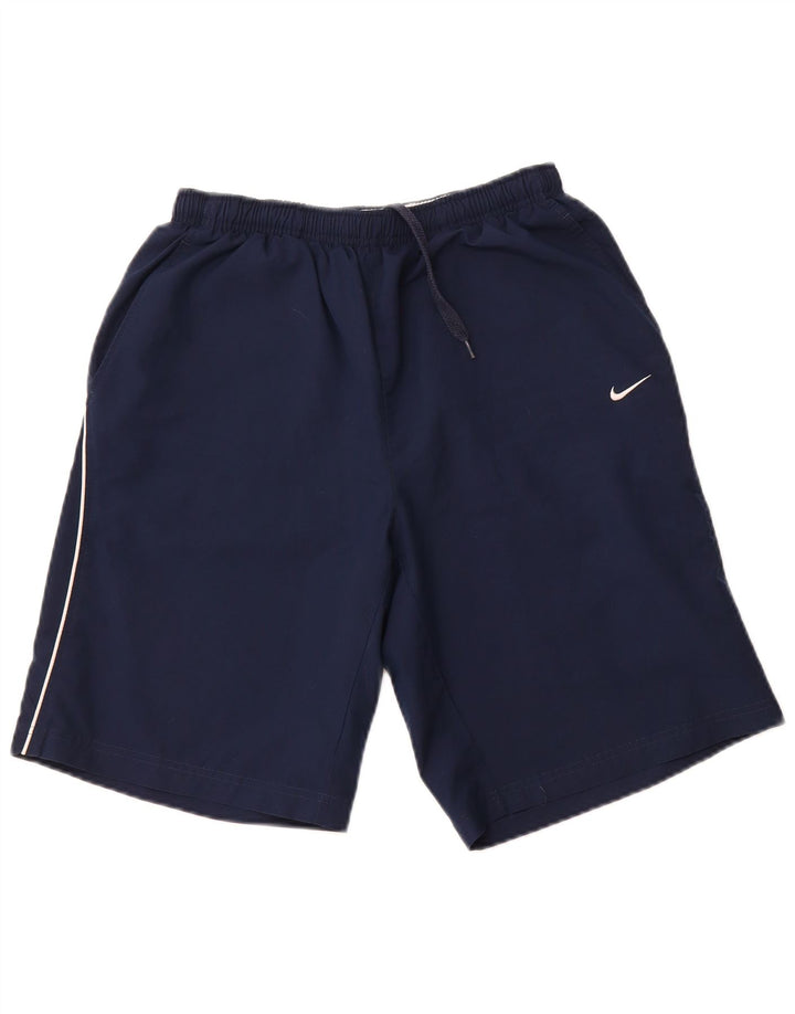 Shorts esportivos masculinos NIKE médio azul marinho