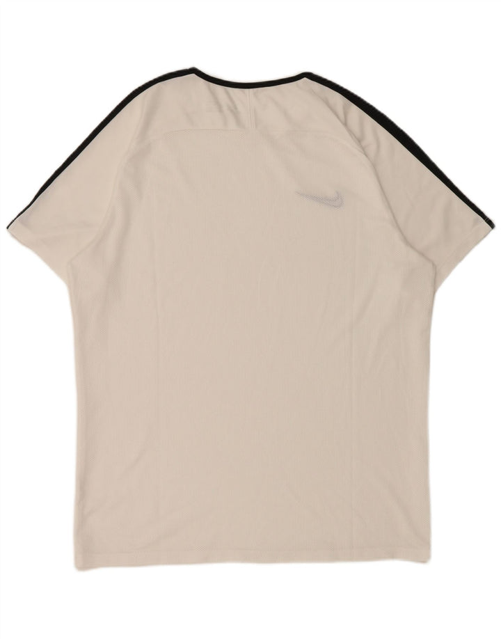 Camiseta masculina Nike Dri Fit Top XL branca colorblock