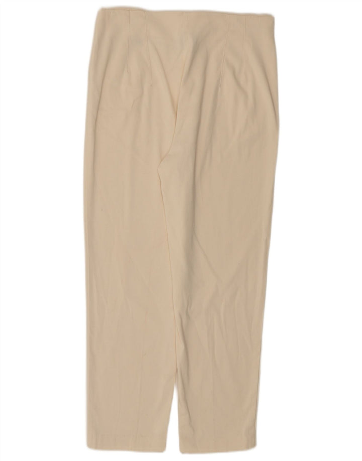 Calça feminina Massimo Dutti cortada UE 42 grande W30 L25 branca