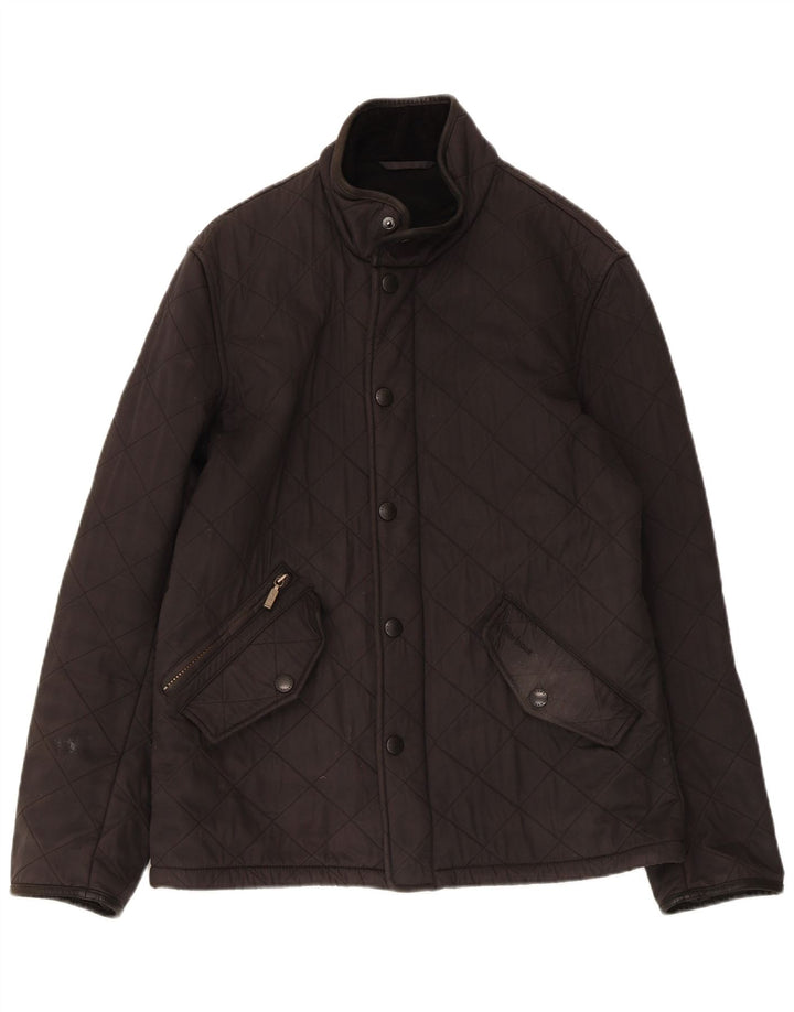 Jaqueta acolchoada masculina BARBOUR UK 36 pequena preta