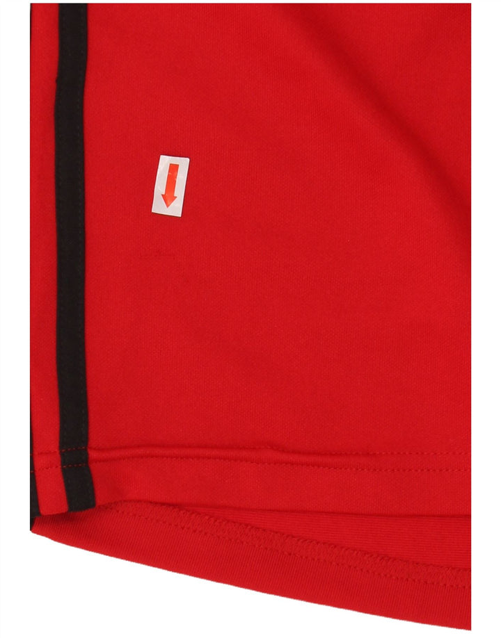 Adidas Mens Graphic Top Manga Longa Médio Poliéster Vermelho