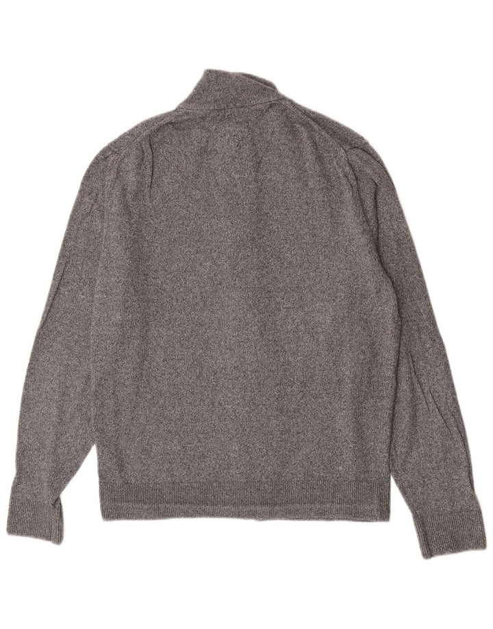 Suéter cardigã feminino Tommy Hilfiger XL algodão cinza