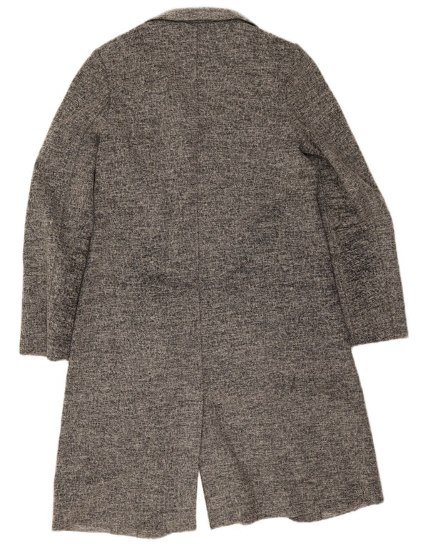 Calvin Klein Jeans Suéter Longline Cardigan Feminino Reino Unido 10 Pequeno Cinza
