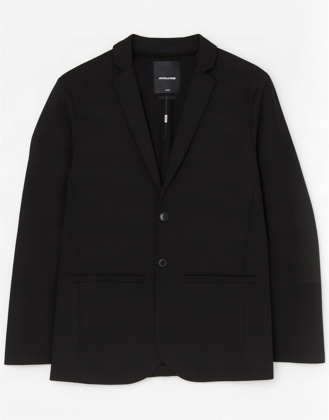 Jaqueta blazer masculina de 2 botões Jack & Jones Reino Unido 36 poliéster preto pequeno