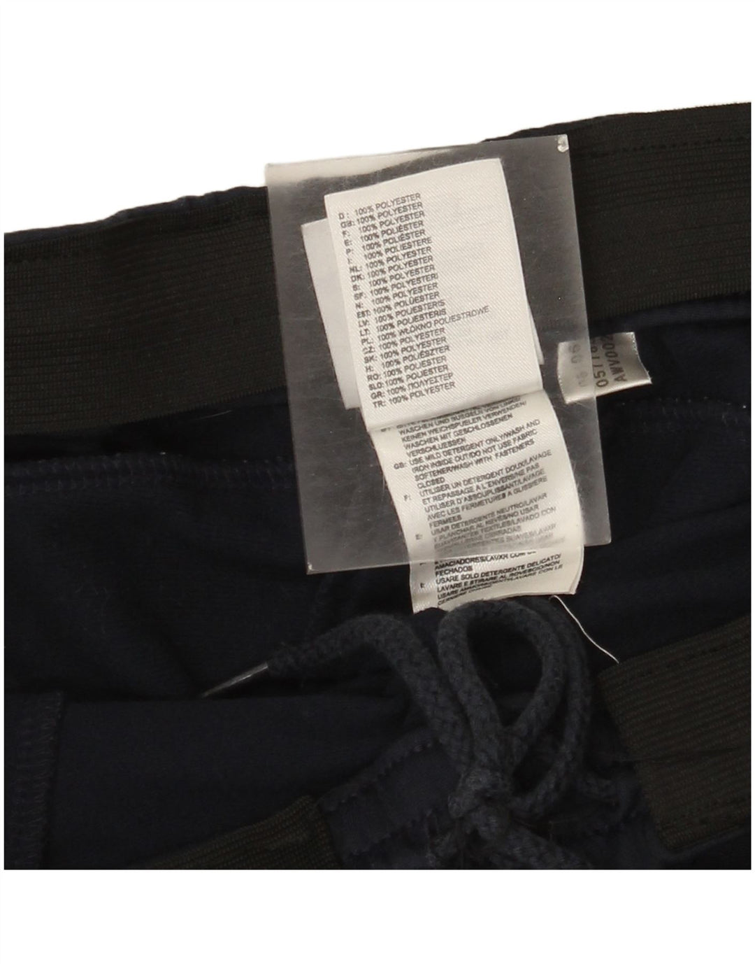 Calça de treino masculina Adidas 2XL poliéster azul marinho
