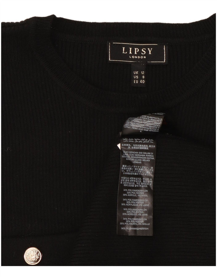 Vestido feminino Lipsy UK 12 médio preto poliamida