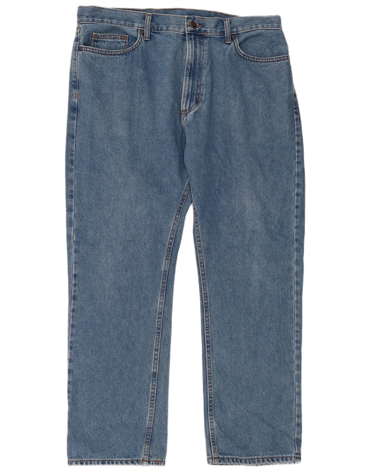 Jeans retos masculinos Marks & Spencer W36 L29 algodão azul