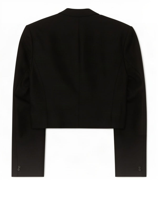 Fenn Wright Manson Womens Open Bolero Jacket UK 10 Small Black Cotton