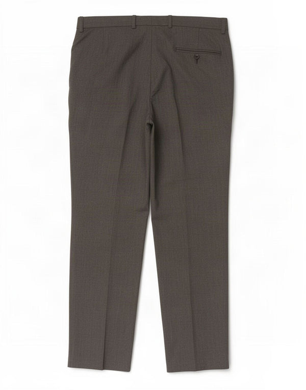 Calça chino reta masculina Marks & Spencer W34 L31 poliéster cinza