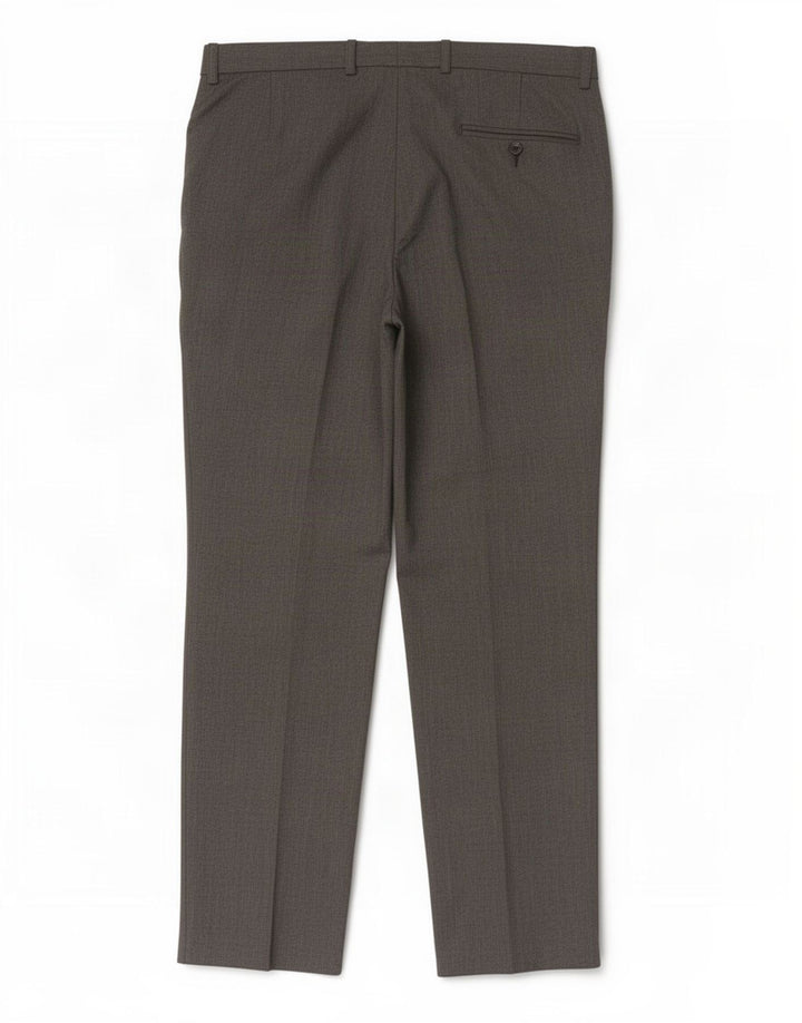 Calça chino reta masculina Marks & Spencer W34 L31 poliéster cinza