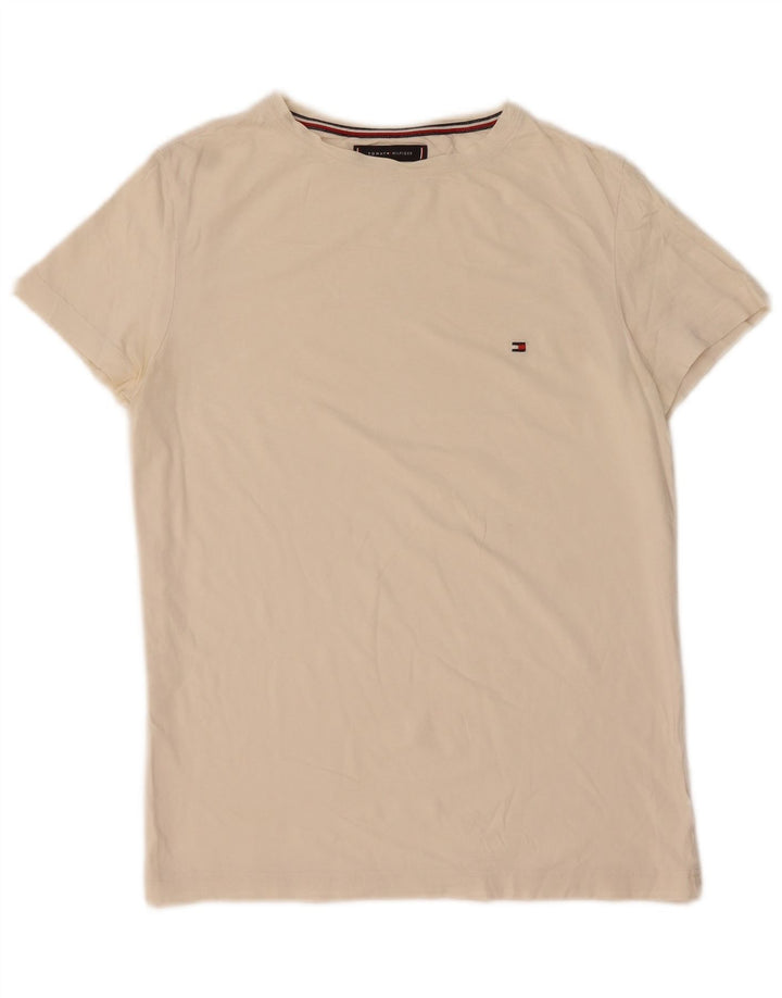 Camiseta masculina TOMMY HILFIGER pequena branca
