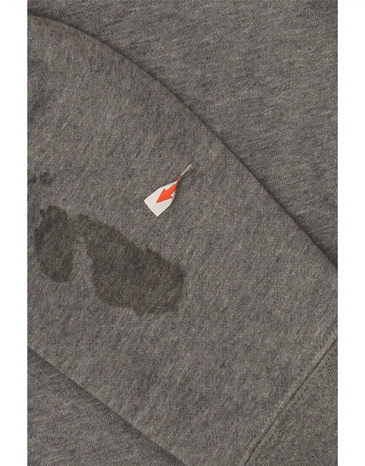 Moletom gráfico masculino Nike Jumper grande cinza colorblock algodão