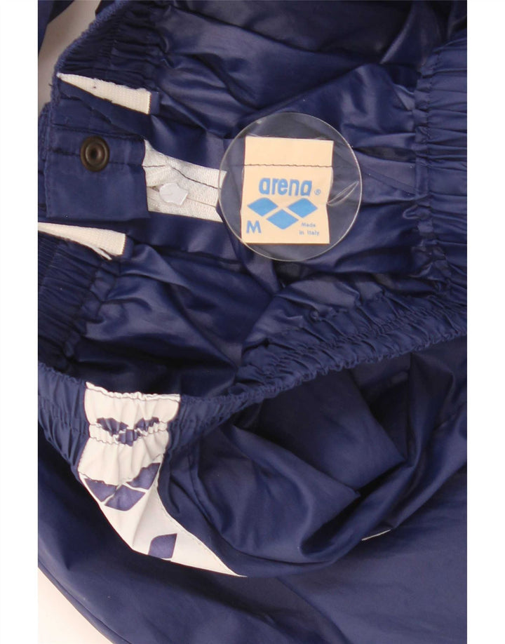 Arena Calça feminina gráfica impermeável média W28 L31 azul marinho poliamida