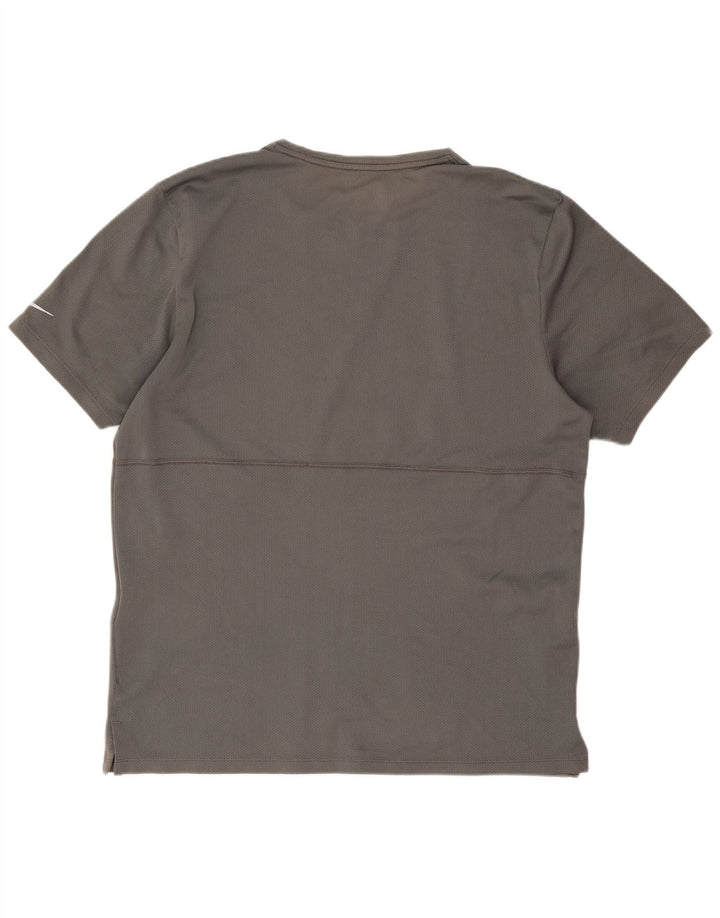 Camiseta Nike Masculina Dri Fit Graphic Top Cinza Médio Poliéster