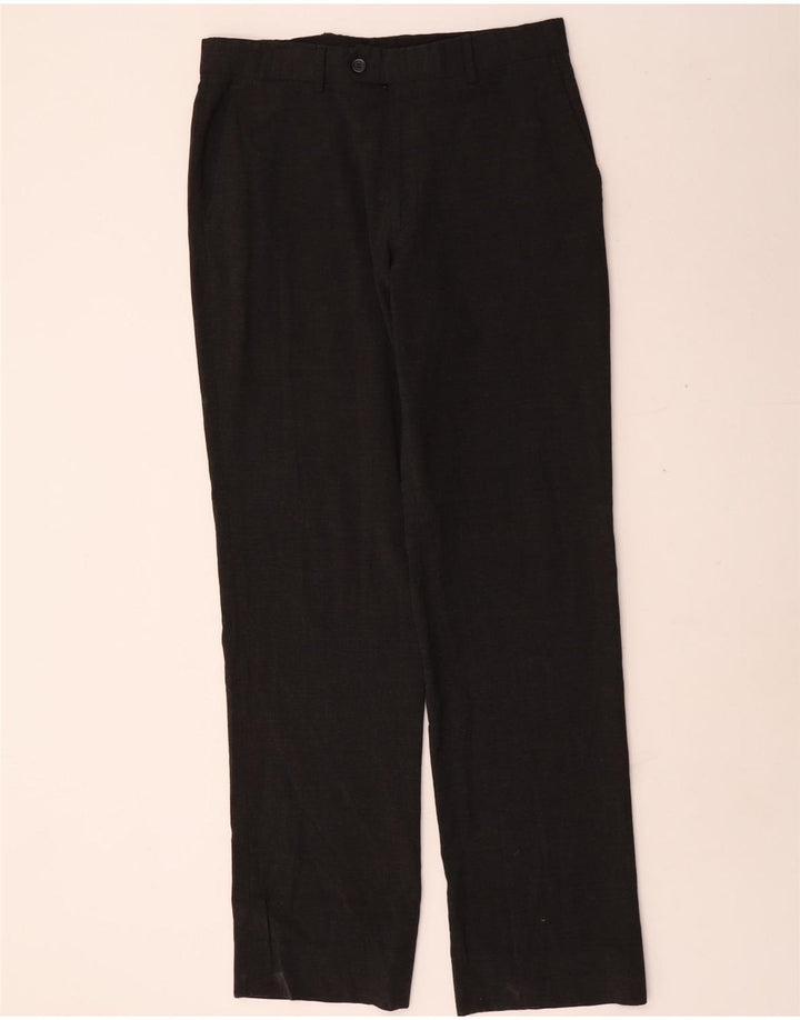 Calça masculina Zara Straight Suit EU 42 Grande W32 L33 Cinza Poliéster