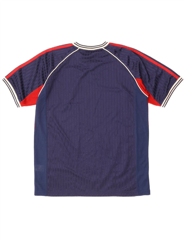 Camiseta masculina Lotto Top Médio Azul Marinho Colorblock Poliéster